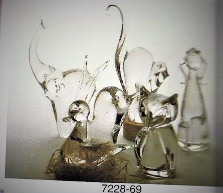 Chalet Cat Figurines — Chalet Art Glass